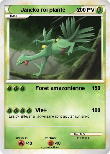 Pokemon Jancko roi plante