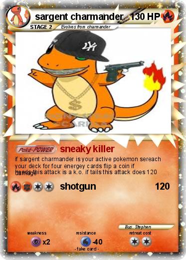 Pokemon sargent charmander