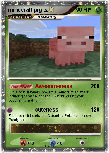 Pokemon minecraft pig