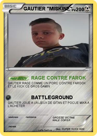 Pokemon GAUTIER "MISKINE"