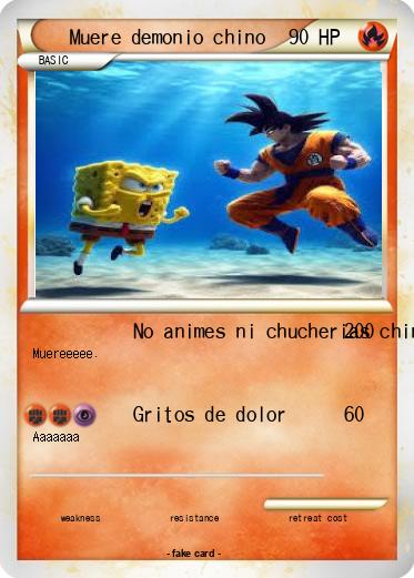 Pokemon Muere demonio chino
