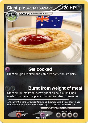 Pokemon Giant pie