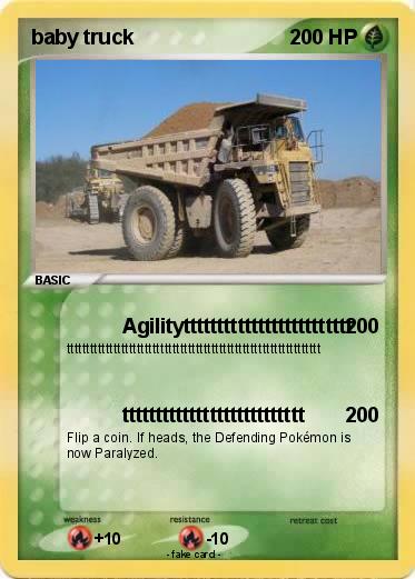 Pokemon baby truck