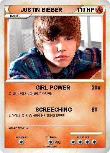 Pokemon JUSTIN BIEBER