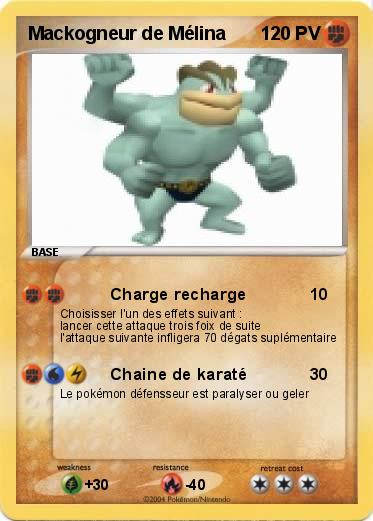 Pokemon Mackogneur de Mélina