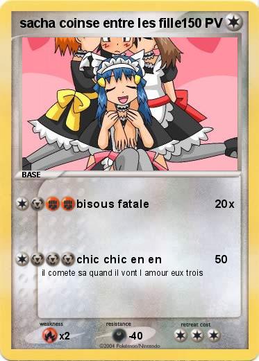Pokemon sacha coinse entre les fille