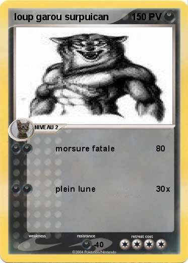Pokemon loup garou surpuican