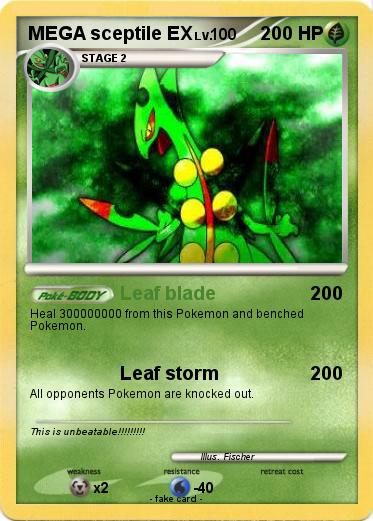 Pokemon MEGA sceptile EX