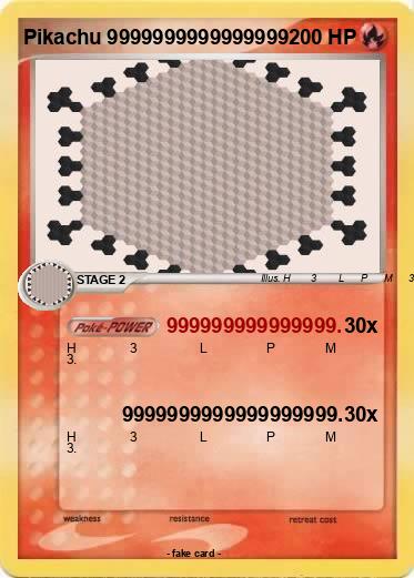 Pokemon Pikachu 9999999999999999