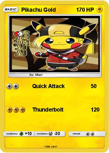 Pokemon Pikachu Gold