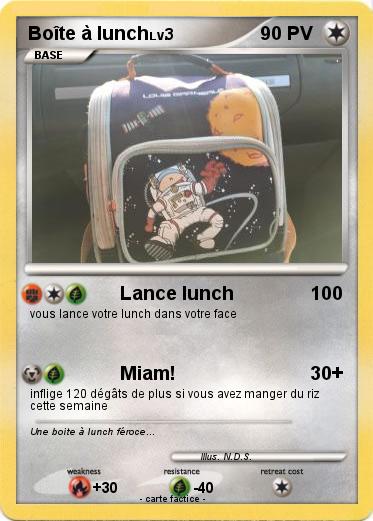 Pokemon Boîte à lunch