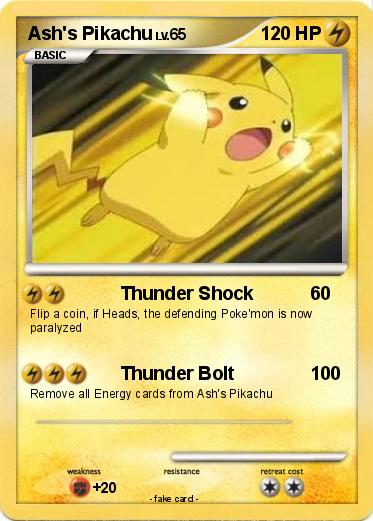 Pokemon Ash's Pikachu