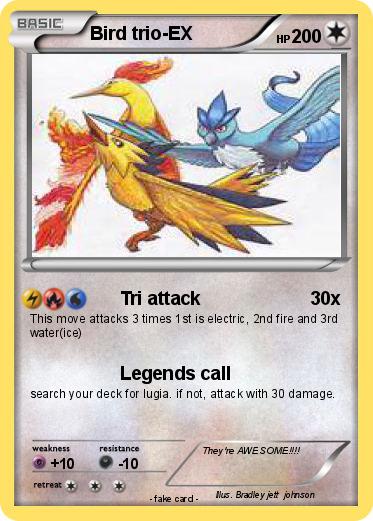 Pokemon Bird trio-EX
