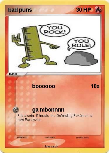 Pokemon bad puns