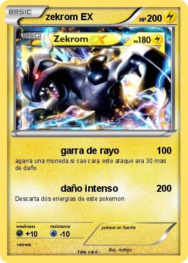 Pokemon zekrom EX