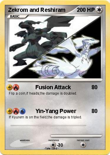 Pokemon Zekrom and Reshiram
