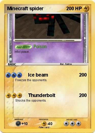 Pokemon Minecraft spider