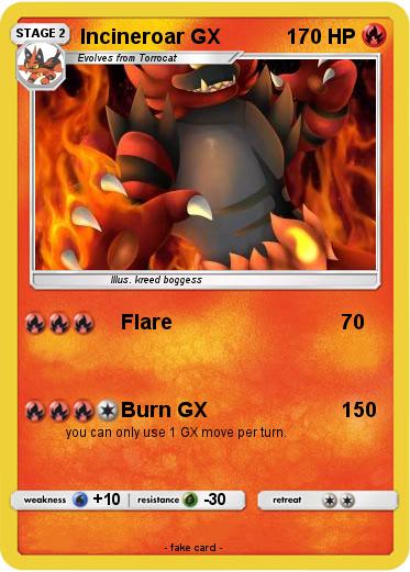 Pokemon Incineroar GX