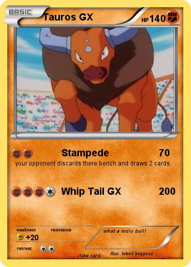 Pokemon Tauros GX