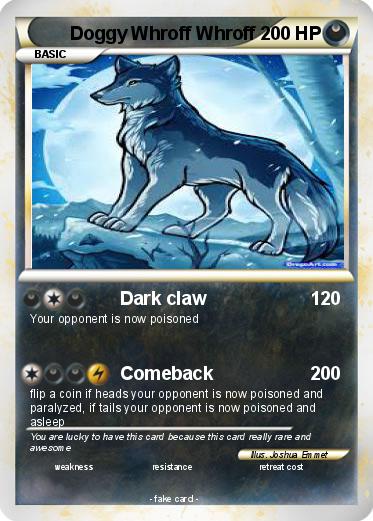 Pokemon Doggy Whroff Whroff