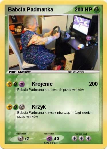 Pokemon Babcia Padmanka