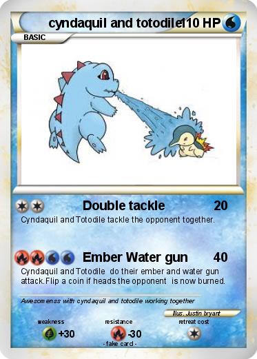 Pokemon cyndaquil and totodile