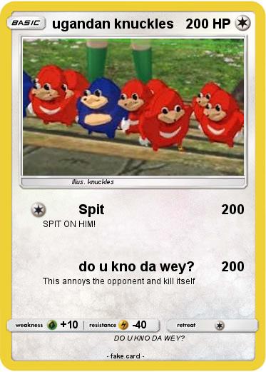 Pokemon ugandan knuckles