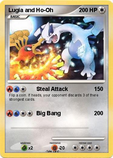 Pokemon Lugia and Ho-Oh