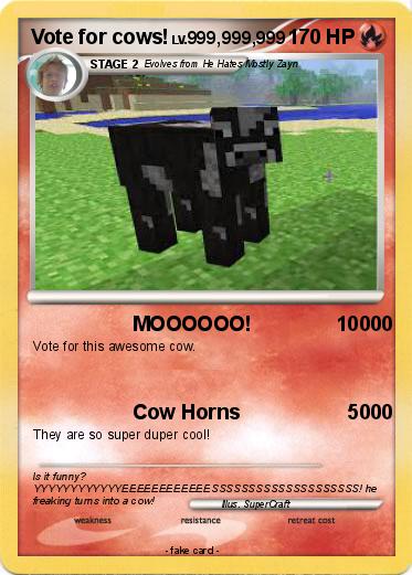Pokemon Vote for cows!