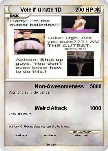 Pokemon Vote if u hate 1D