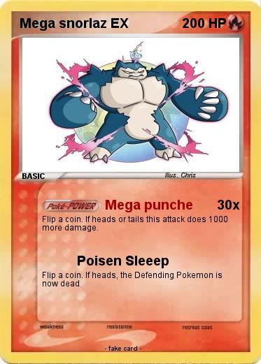 Pokemon Mega snorlaz EX