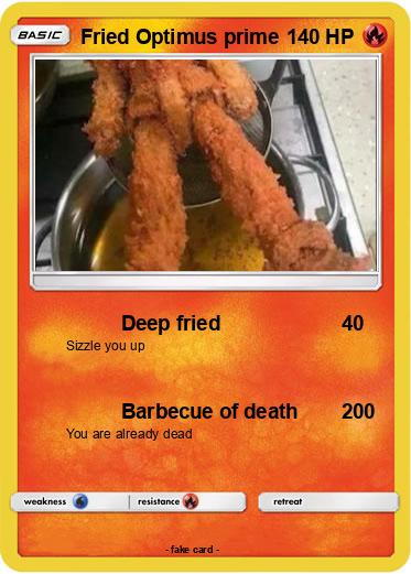 Pokemon Fried Optimus prime