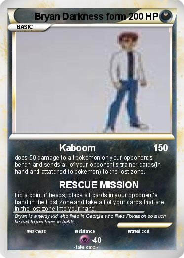 Pokemon Bryan Darkness form