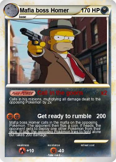 Pokemon Mafia boss Homer