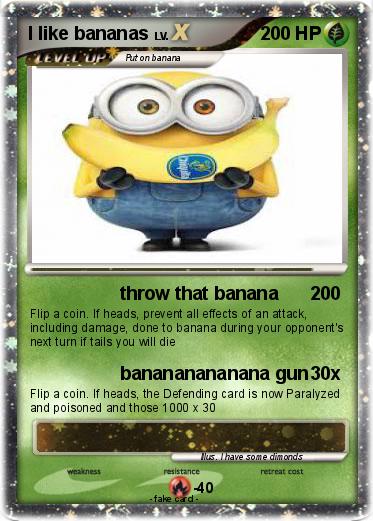 Pokemon I like bananas