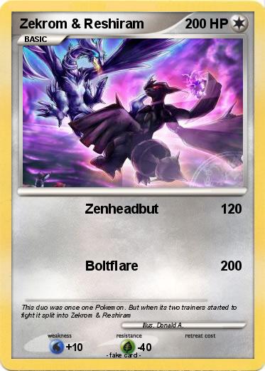 Pokemon Zekrom & Reshiram