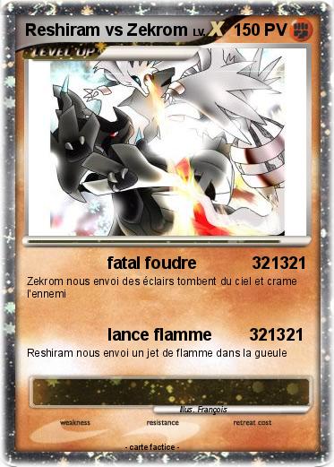 Pokemon Reshiram vs Zekrom