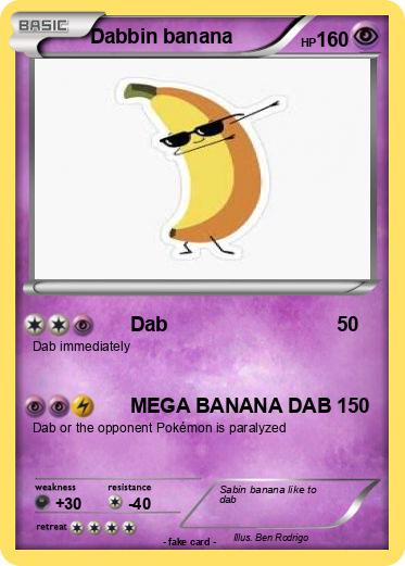 Pokemon Dabbin banana