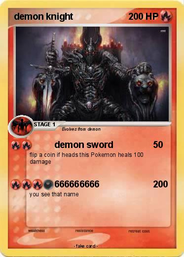 Pokemon demon knight