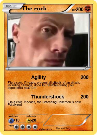 Pokemon The rock