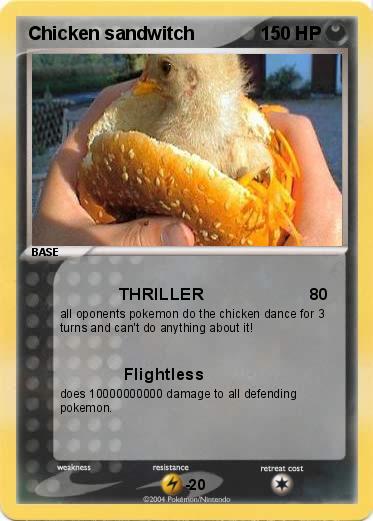 Pokemon Chicken sandwitch