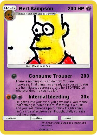Pokemon Bert Sampson.