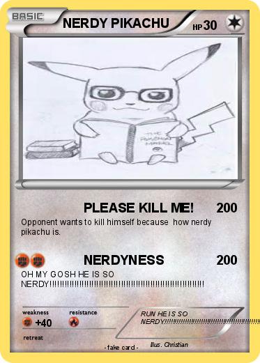 Pokemon NERDY PIKACHU