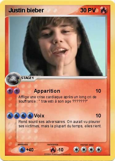 Pokemon Justin bieber