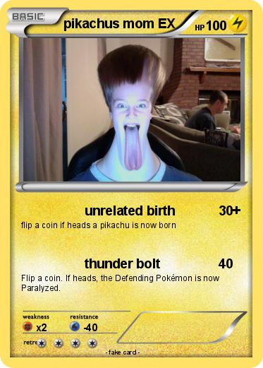 Pokemon pikachus mom EX