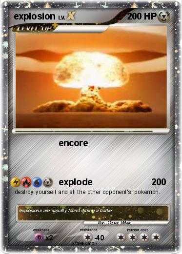 Pokemon explosion