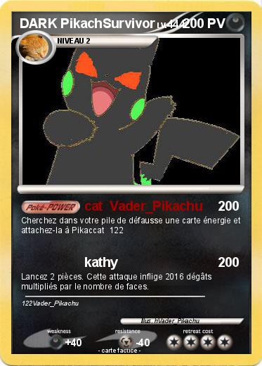 Pokemon DARK PikachSurvivor