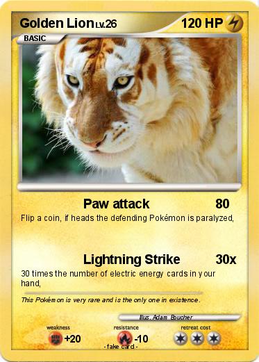 Pokemon Golden Lion