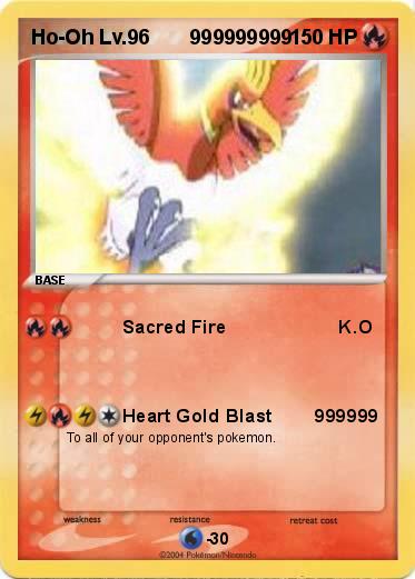 Pokemon Ho-Oh Lv.96       999999999