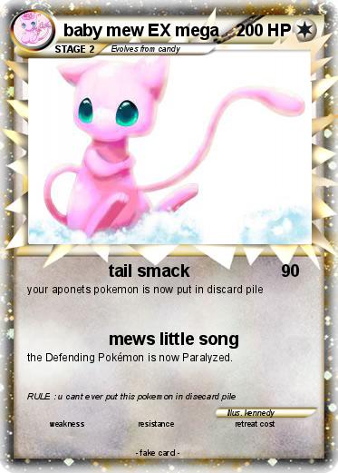 Pokemon baby mew EX mega